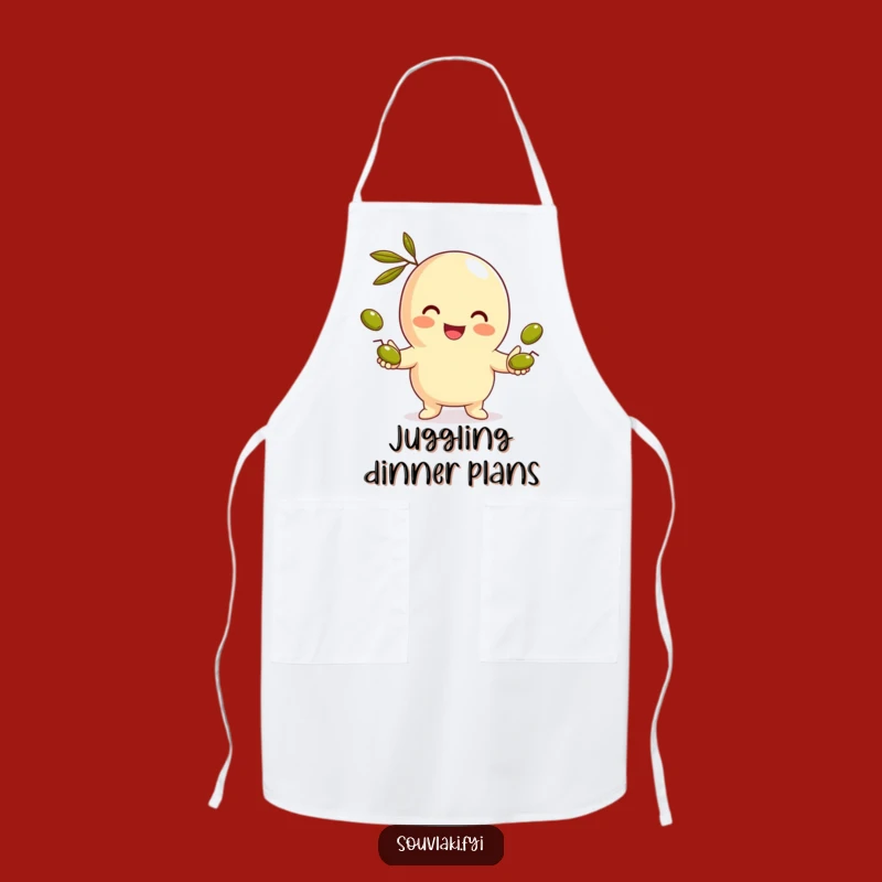 Funny Gyro Juggling Apron - Kitchen Skill Character, Great Funny Gift!