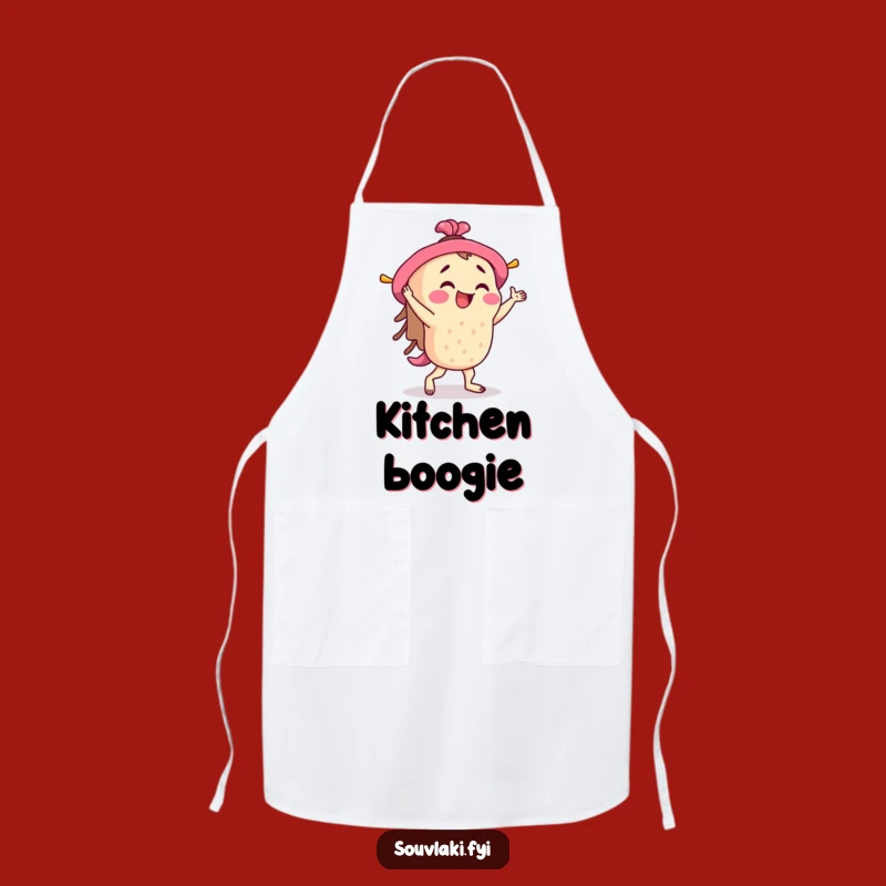 Funny Souvlaki Jig Apron: Chef Skewer Dancer, Ideal Humorous Kitchen Gift