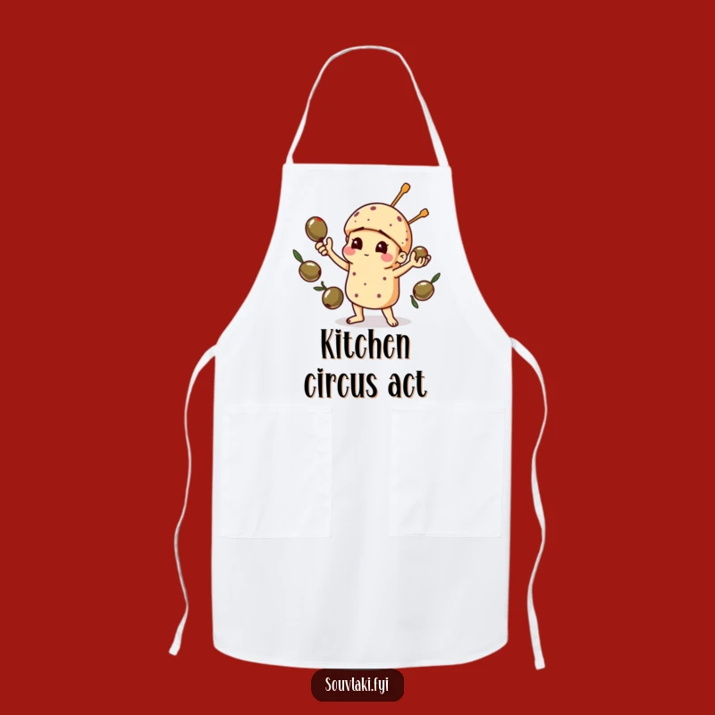 Funny Juggling Souvlaki Apron: Cook with Comedy and Flair