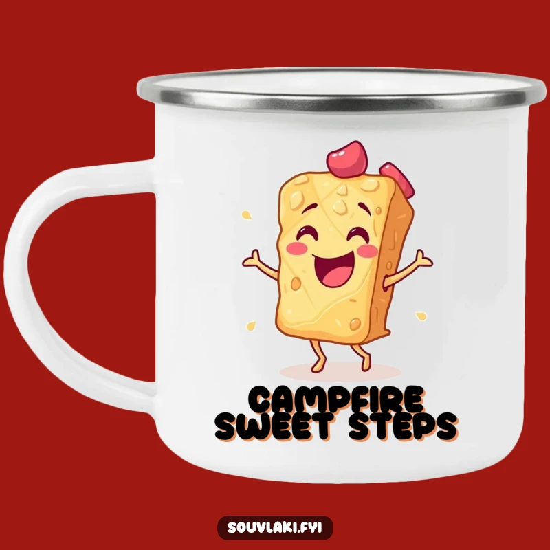 Durable Funny Baklava Flamenco Camping Mug - Sweet Outdoor Treat Gift