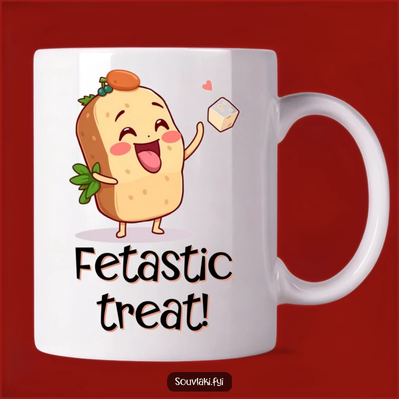 Funny Souvlaki Feta Toss Mug - Gift for Playful Foodies