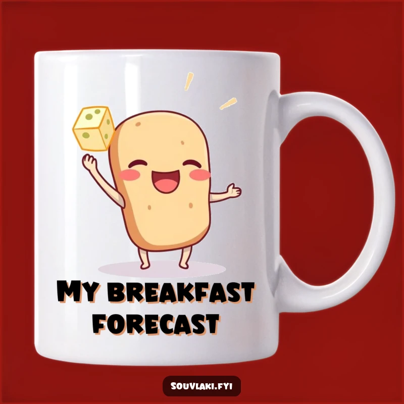 Funny Souvlaki Feta Toss Mug: Hilarious Greek Food Art Gift for Foodies