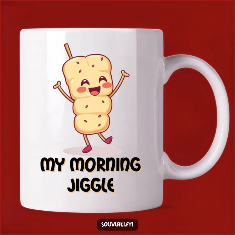 Funny Souvlaki Skewer Dancing Mug: Get Your Jig On Gift