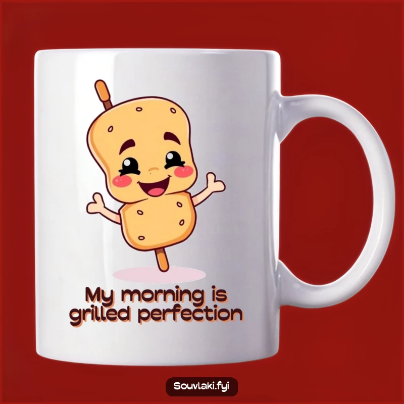 Funny Wink Souvlaki Skewer Mug: A Hilarious Character Gift for Foodies