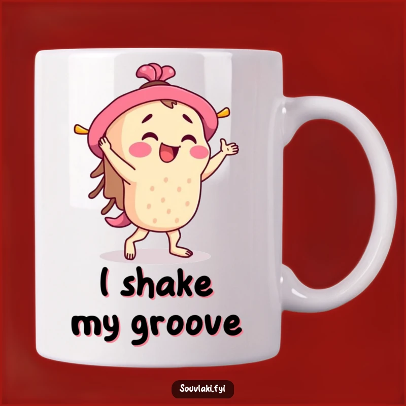 Funny Souvlaki Jig Mug: Happy Skewer Dancer, Perfect Humorous Gift Idea