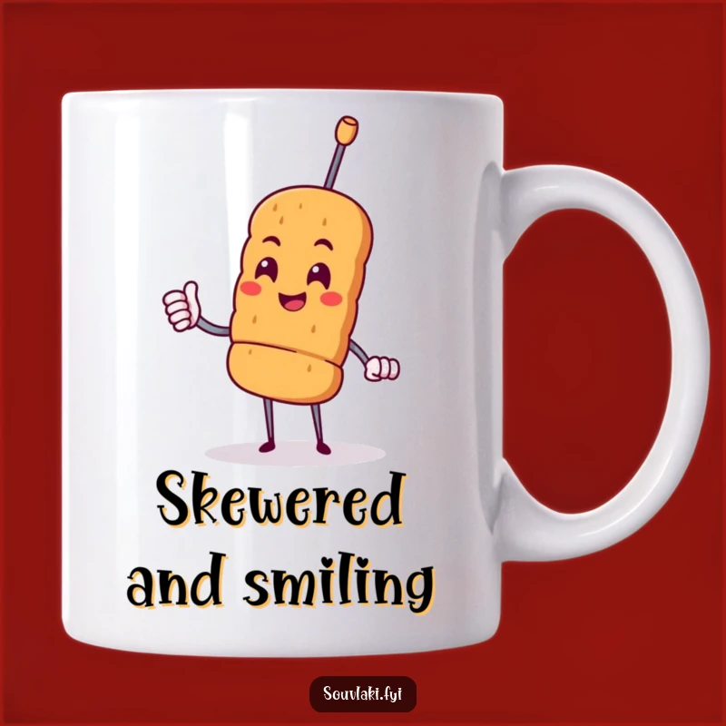 Funny Souvlaki Mug - Proud Skewer Nod, Perfect Greek Food Gift