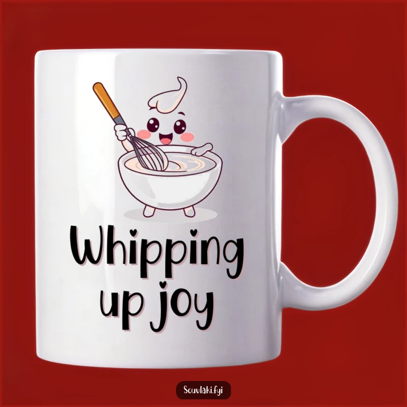 Funny Whisk Mug - Delighted Tzatziki Stirrer, Perfect Kitchen Gift