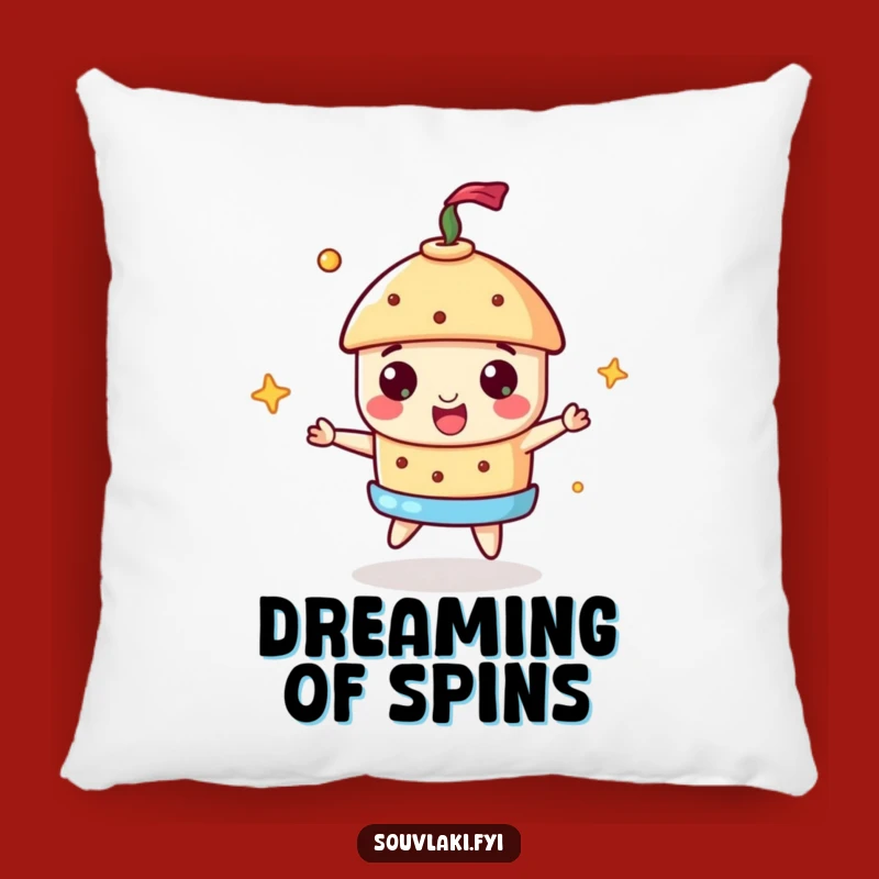 Funny Souvlaki Gyros Pillow: Cozy Comfort for the Ultimate Foodie