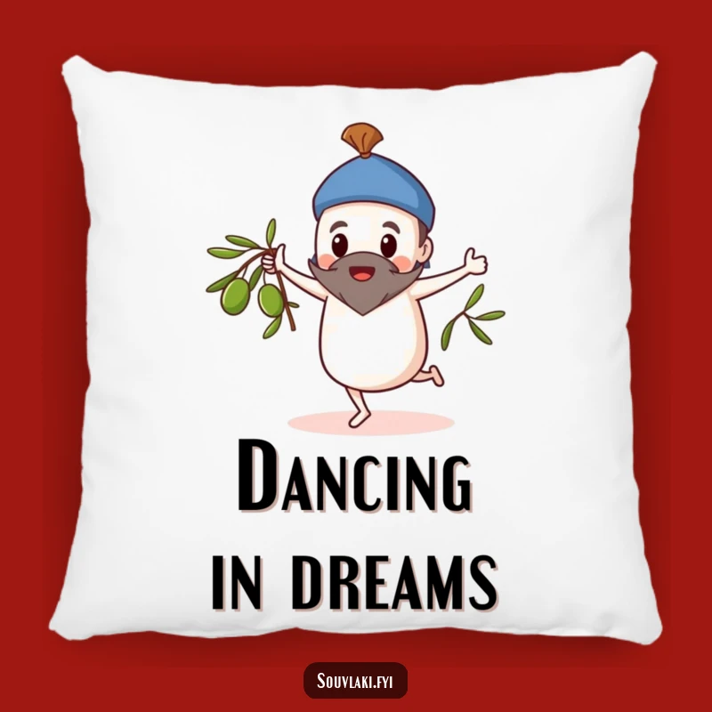 Funny Souvlaki Pillow: Dance with Whimsy and Comfort