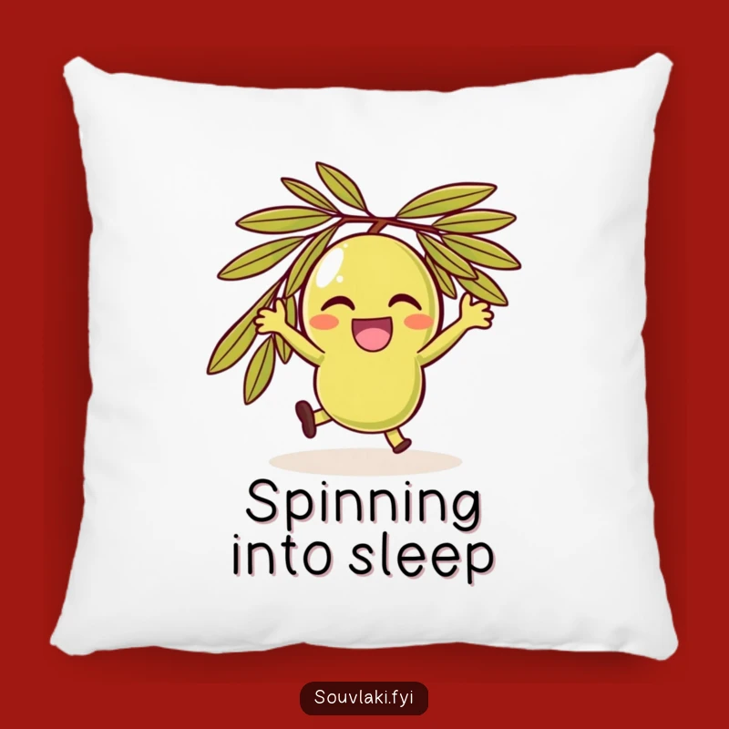 Funny Olive Spin Pillow: Cuddle a Joyful Olive Character