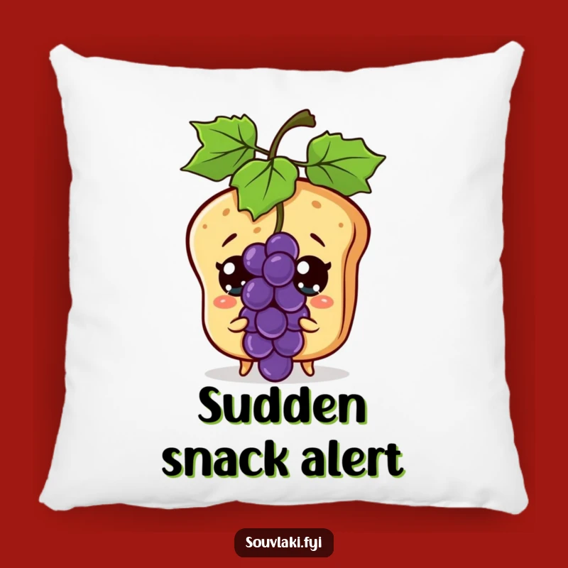 Funny Pita Bread Pillow - Comfy & Hilarious Food Character Accent