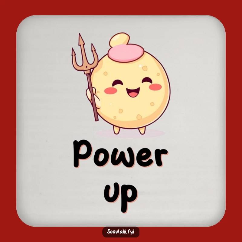 Funny Fried Pastry God Coaster - Triumphant Table Protector