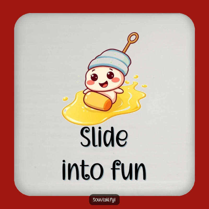 Funny Souvlaki Skewer Coaster - Protect Furniture with Humor