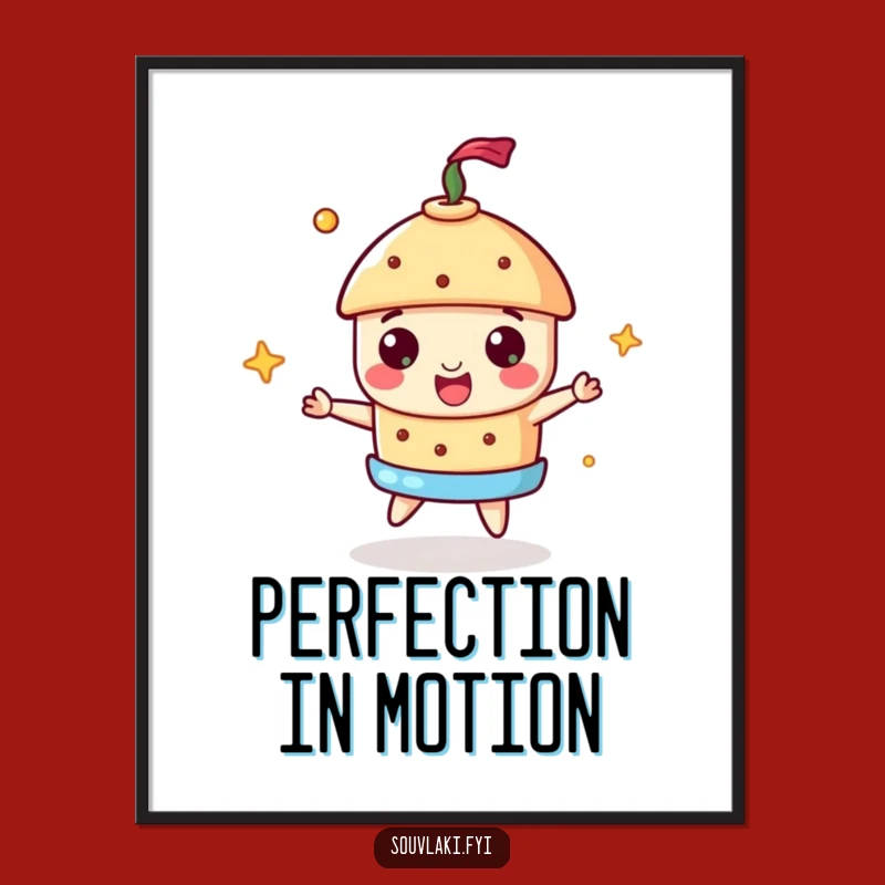 Funny Souvlaki Gyros Poster: Hilarious Culinary Art for Your Kitchen