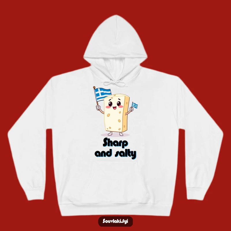 Funny Feta Cheese Hoodie: Cozy Up with Greek Spirit