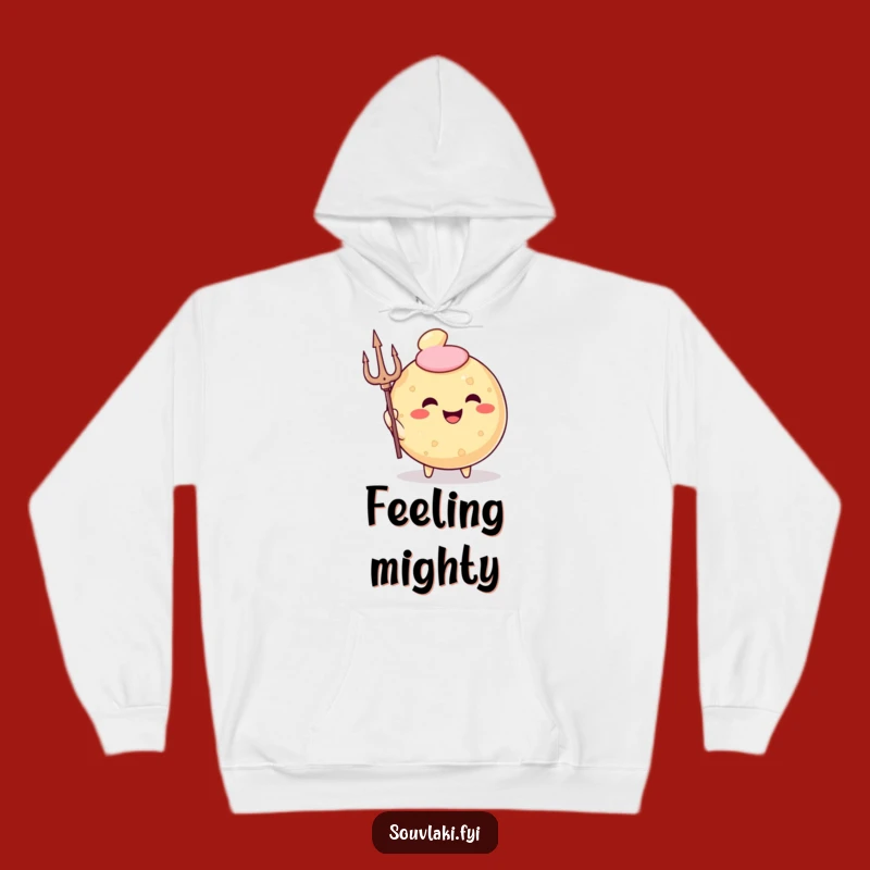 Funny Greek God Donut Hoodie - Cozy Triumphant Pastry Avatar