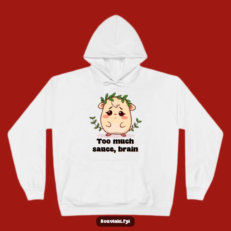 Funny Moussaka Hoodie: Cozy Confusion with a Laurel Wreath