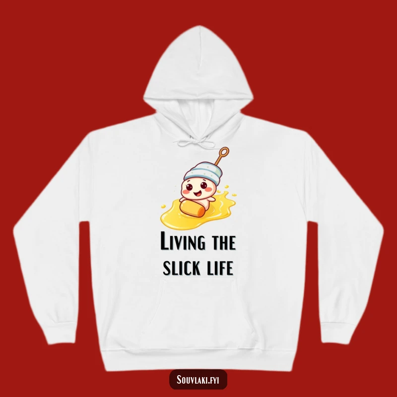 Cozy Funny Souvlaki Skewer Hoodie - Warm & Hilarious Foodie Wear