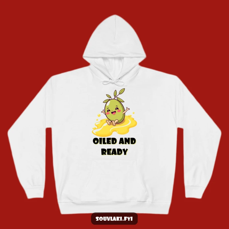 Funny Olive Oil Slide Hoodie - Cozy Character Comfort, Perfect Funny Gift!