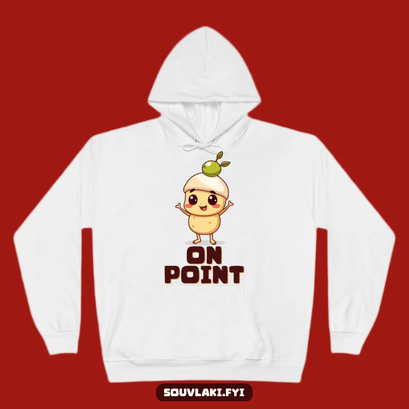 Funny Souvlaki Olive Balance Hoodie - Proud Skewer Comfort