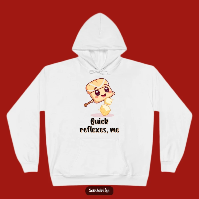 Funny Souvlaki Skewer Feta Escape Hoodie - Giggling Comfort Funny Gift