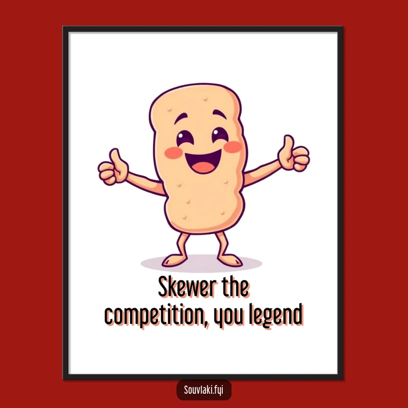 Free Printable Wall Art: Proud Souvlaki Skewer Funny Downloadable Poster