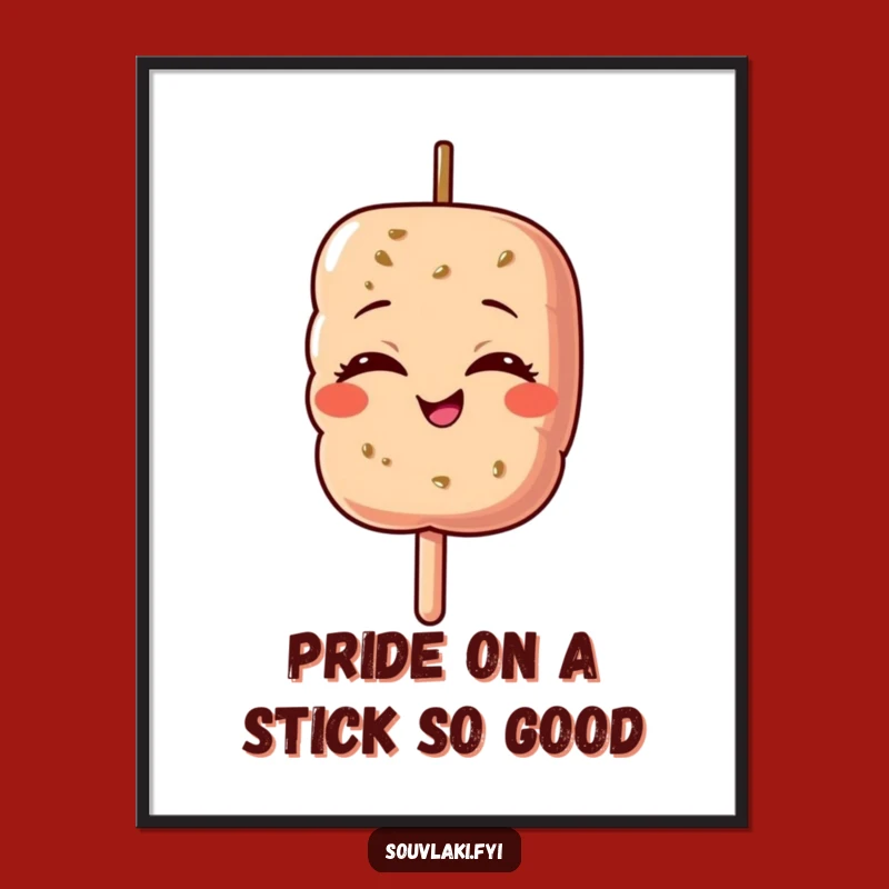 Funny Free Printable Wall Art: Proud Souvlaki for Humorous Downloadable Decor