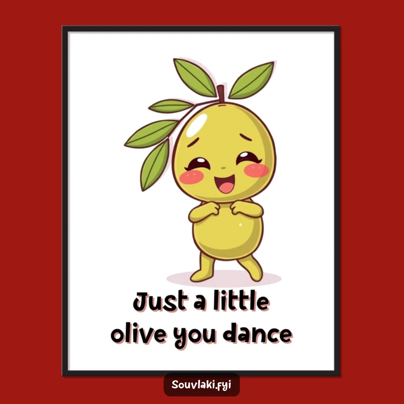Olive Dance Art: Free Printable Downloadable Decor for Whimsical Fun