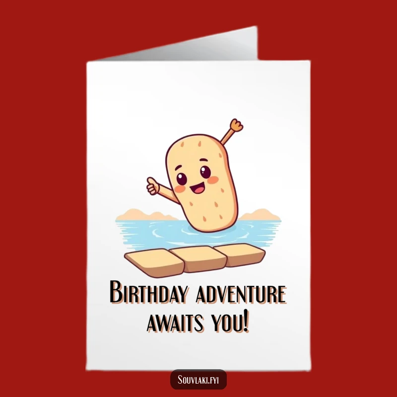 Free Printable Birthday Card: Nautical Souvlaki Funny Downloadable Gift