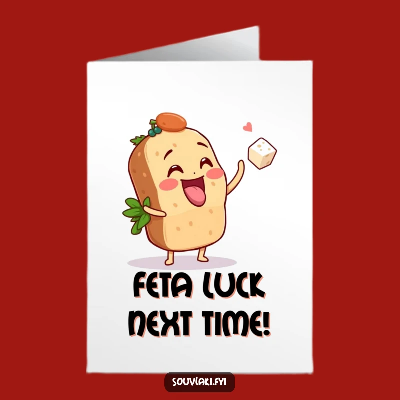 Free Printable Congrats Card: Souvlaki Feta Toss for Cheerful DIY Wishes