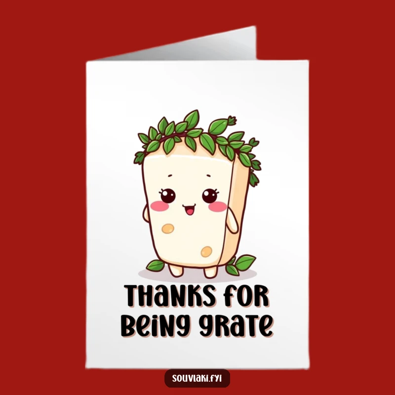 Free Printable Thank You Card: Feta's Wreath of Thanks, Downloadable Gift