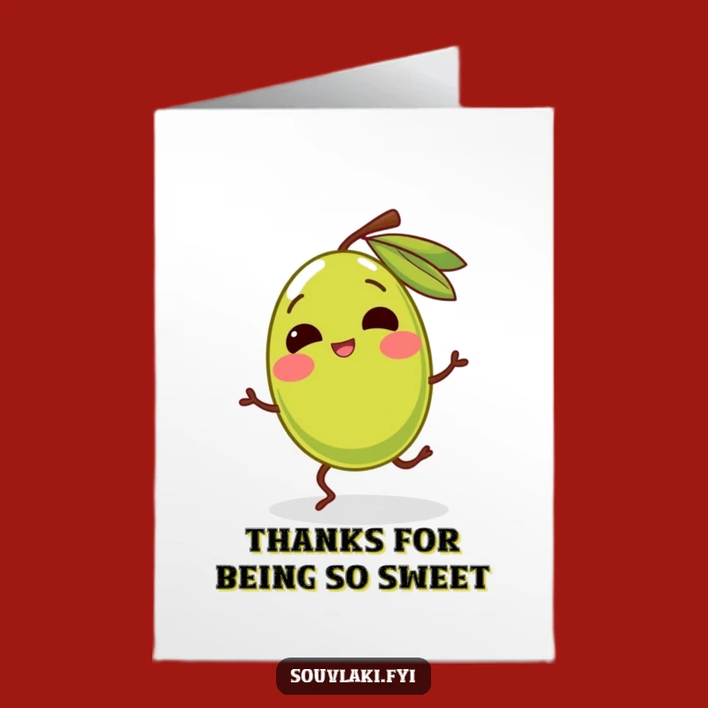 Thanks a Ton! Free Printable Giggling Olive Card