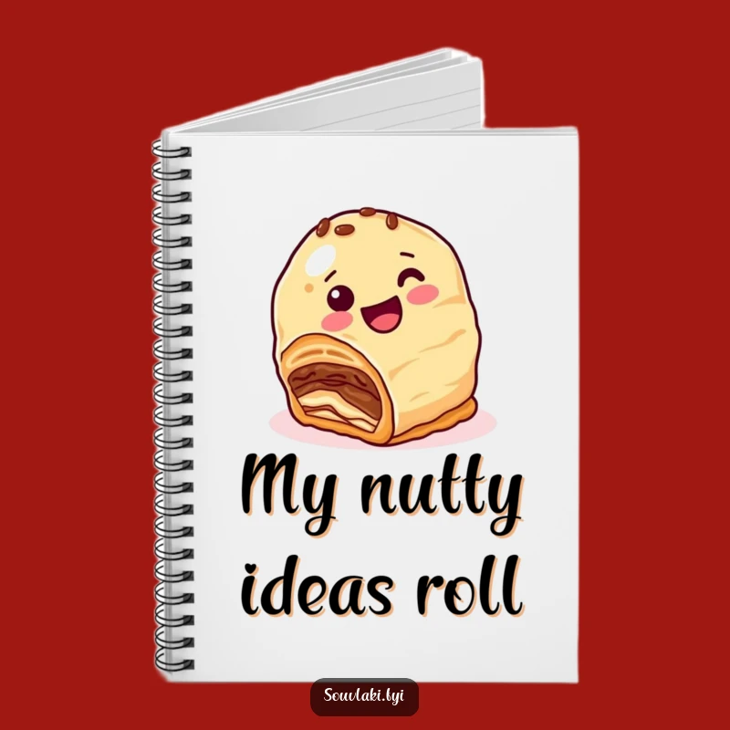 Funny Baklava Roll Notebook: Nutty Layers Inspire Fun Notes, Great Funny Gift