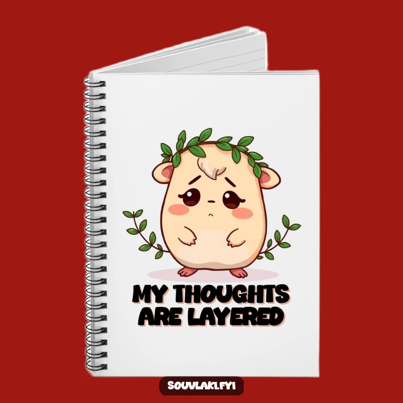 Funny Moussaka Notebook: Jot Down Confused Thoughts with Laurel Wreath!