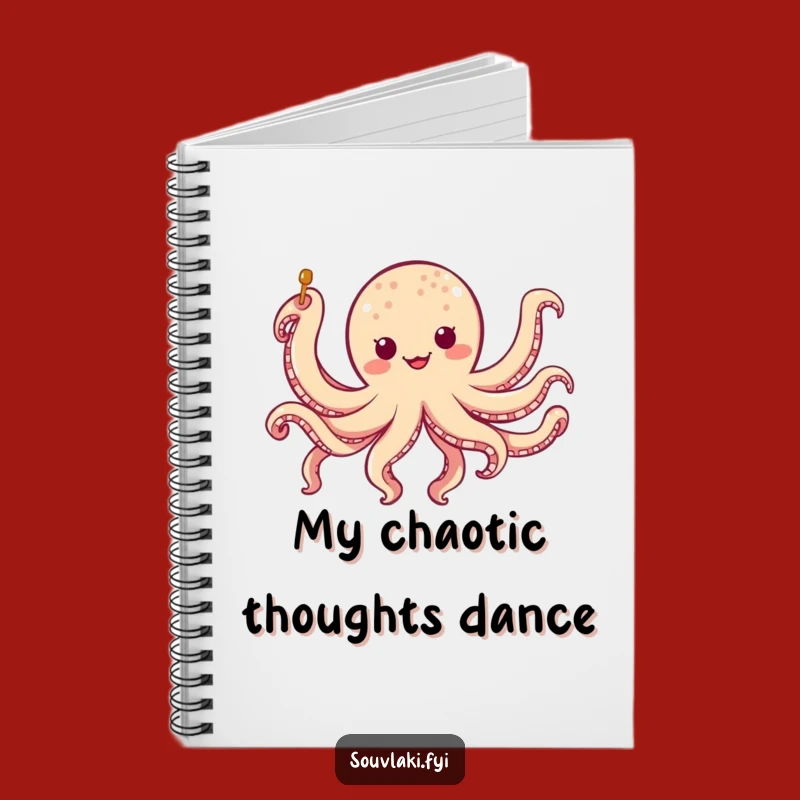 Funny Octopus Skewer Notebook: Jiggling Character Journal Gift