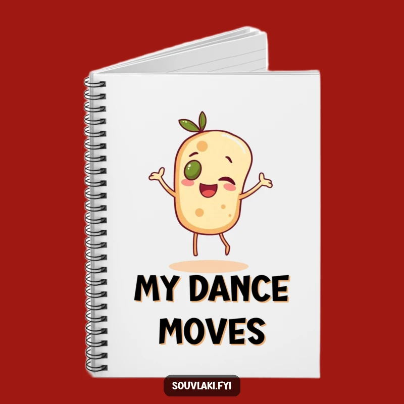 Funny Pita Dance Notebook: Cheerful Olive-Eyed Character Journal Gift