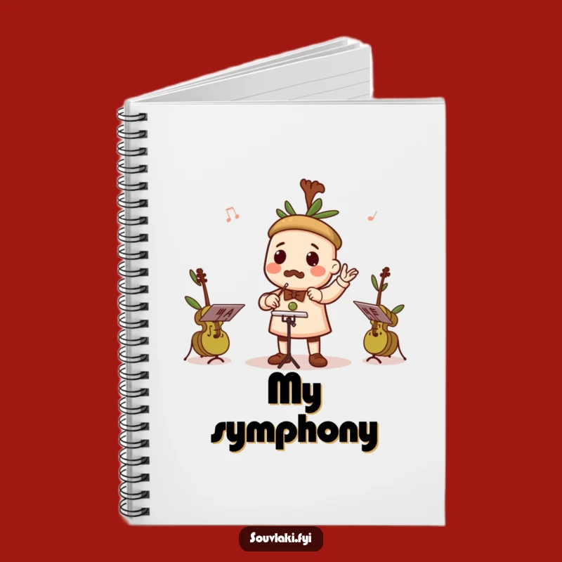 Funny Souvlaki Conductor Notebook - Compose Your Ideas