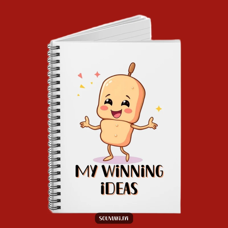 Funny Souvlaki Dance Notebook: Jot Ideas with Dancing Skewer