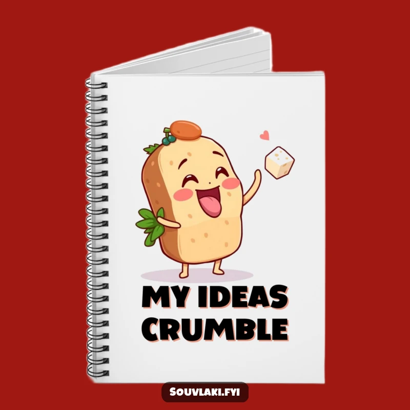 Funny Souvlaki Feta Toss Notebook - Jot Down Ideas with Playful Spirit