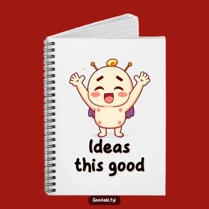 Funny Souvlaki Joyful Exclaim Notebook - Lined Journal Gift