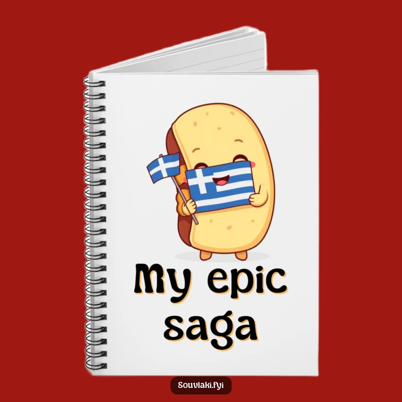 Funny Souvlaki Notebook - Jot Down Ideas with Greek Spirit