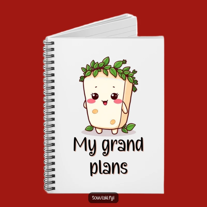 Funny Feta Cheese Laurel Notebook: Silly Victorious Character Journal