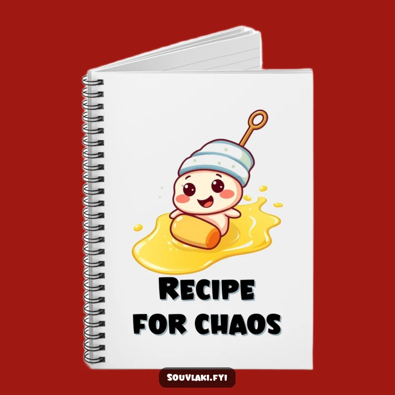 Funny Souvlaki Skewer Notebook - Jot Down Laughs & Ideas