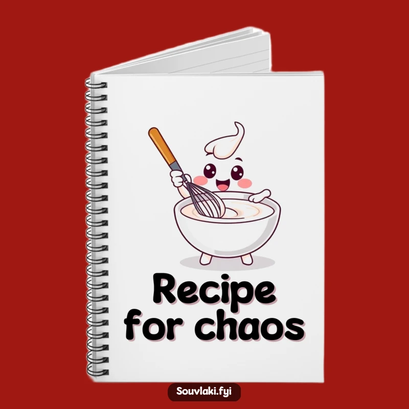 Funny Whisk Notebook - Journal Your Culinary Ideas with Joy