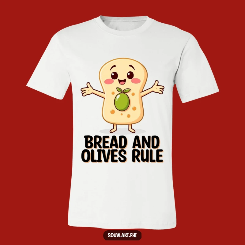 Funny Pita Bread Olive Hug Tee: Wear Your Warm Embrace