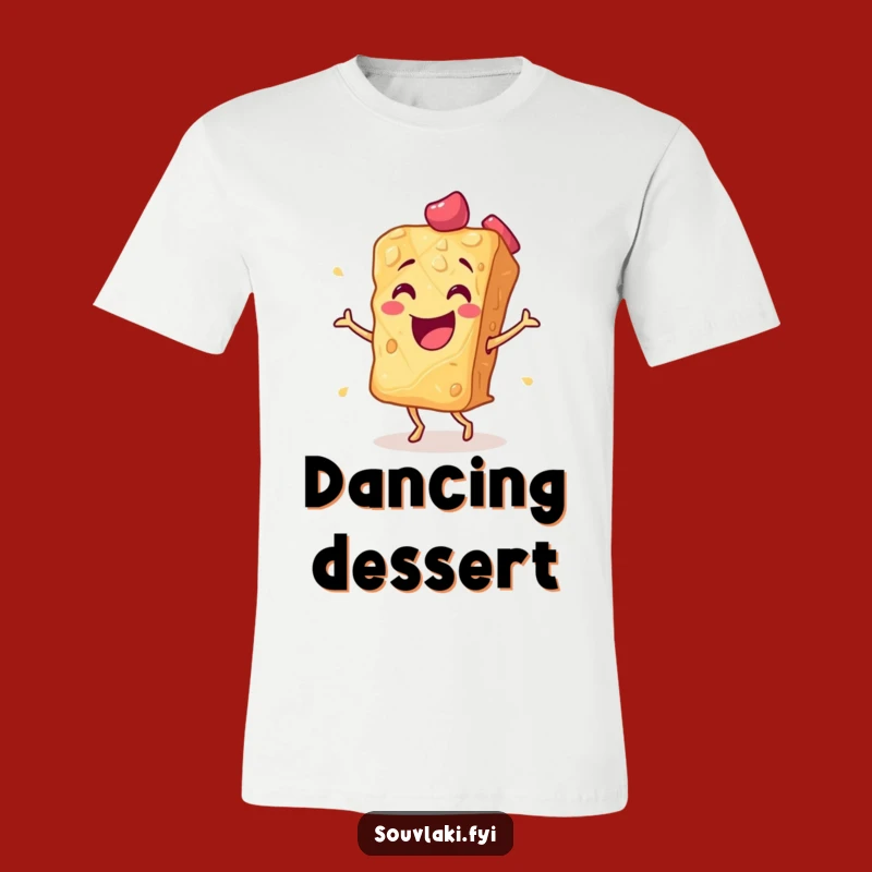 Funny Baklava Flamenco Dance T-Shirt - Comical Pastry Apparel Gift