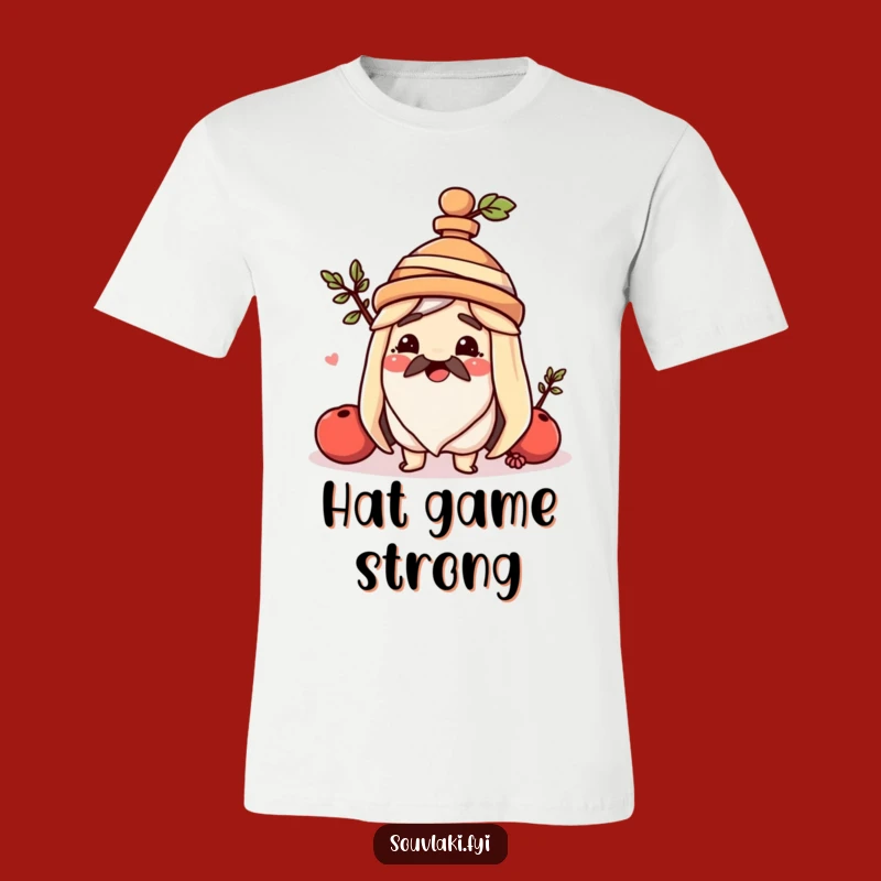 Funny Souvlaki Amphora Hat T-Shirt: Happy Greek Skewer Makes a Great Gift
