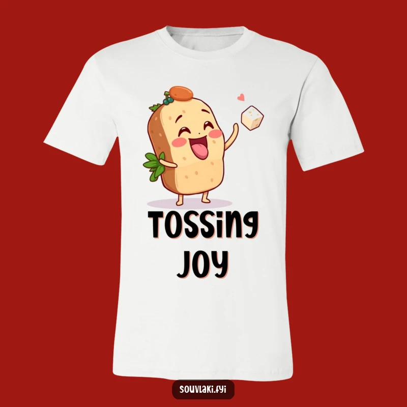 Funny Souvlaki Feta Toss T-Shirt - Wear Your Playful Spirit