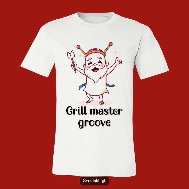 Funny Souvlaki T-Shirt: Dancing Sirtaki Tee, Perfect Greek Food Lover Gift!
