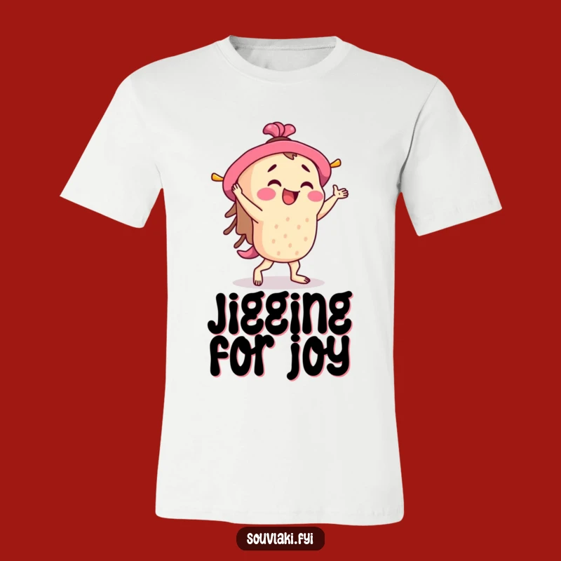 Funny Souvlaki Jig T-Shirt: Energetic Skewer Dancer Apparel, Great Gift